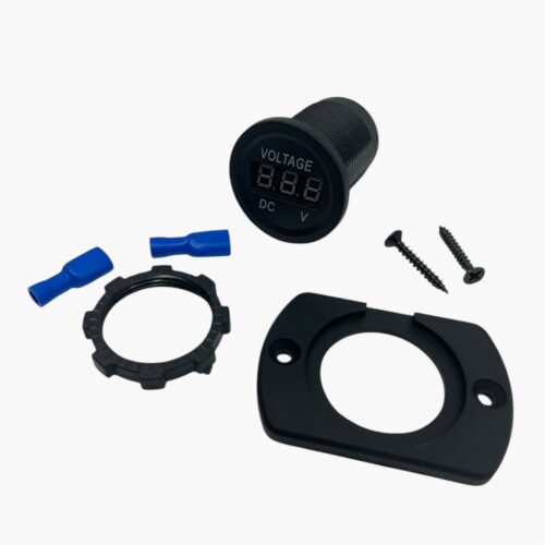 Voltmätare 12V-24V, Digital voltmätare för bilar, LED-display voltmätare, Voltindikator, DC spänningsmätare 5V-48V, voltmätare, voltmätare dc