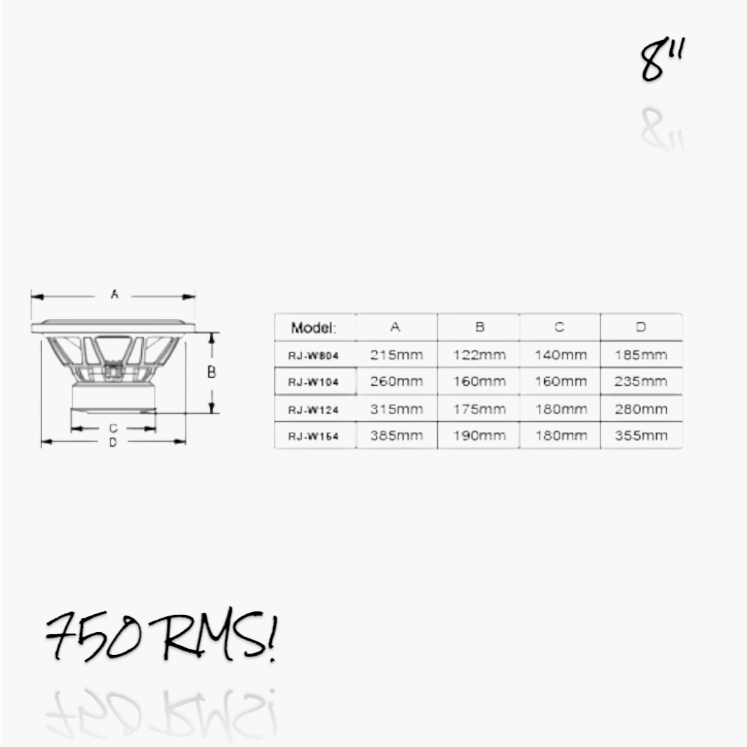 10 tums bas, 10" subwoofer, 900W RMS bas, dual 4 ohm subwoofer, 2.5 tums talspole, kraftig bilbas, SPL bas 10 tum, rund koppartråd talspole, 1800 watt max bas, lång slaglängd subwoofer, Xmax 12.5 mm, 10" SPL subwoofer, portad låda 40 liter, baslåda 50 liter 10 tum, spelar ner till 25Hz, 30 liters sluten baslåda, car audio subwoofer 10", 10 tums bilbas, djupbas 10", kraftfull baslåda, subwoofer med tryck, monoblock 1500W rekommenderas, SPL högtalare bil, tävlingsbas 10", 10" bas med djup frekvens, högtalare till baslåda, högpresterande subwoofer 10", jj audio