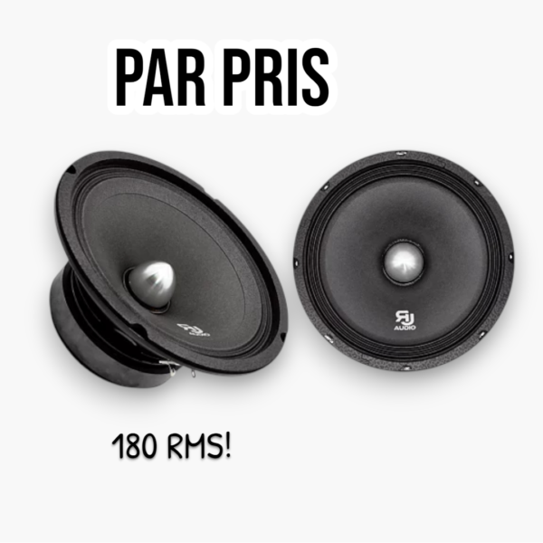 midbass högtalare, bilhögtalare, RJAUDIO RJM-80.1, 8 tums högtalare, 180w rms högtalare, hög uteffekt högtalare, midbass bil, högtalare för dörrmontering, högtalare för öppna utrymmen, kraftfull bas, midbass high output, bilstereo högtalare, 4 ohm högtalare, papperskon högtalare, portad låda högtalare, sluten låda högtalare, bilstereo midbass, SPL högtalare, kraftfull bilbas, high performance högtalare, billjud säffle, högtalare säffle, bilstereo säffle