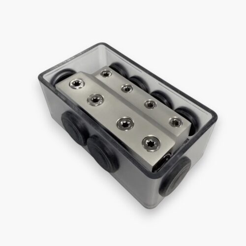 four 4-600440, four connect 4-600440, stage 2 distributionsblock, distributionsblock 50mm2 till 25mm2, strömfördelningsblock billjud, fördelningsblock 4x50mm2, fördelningsblock 4x25mm2, distributionsblock slutsteg, strömfördelare bilstereo, kabeldistributionsblock billjud, stänksäkert distributionsblock, vattenskyddat fördelningsblock, distributionsblock för flera slutsteg, power distribution block car audio, bilstereo strömfördelning, 50mm2 till 25mm2 distributionsblock, fördelningsblock med gummitätningar, installationsmaterial billjud, tillbehör billjud installation, billjud i säffle