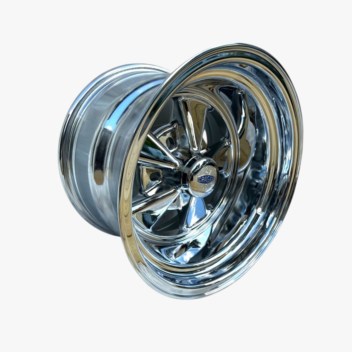 15x8 kromfälg, SS Style fälg, Classic SS fälg, Cragar SS stil, Cragar SS look, kromfälg USA bil, kromfälg amerikansk bil, 15x8 fälg, 15x8 ET0, 5x114.3 fälg, 5x127 fälg, 5x4.5 fälg, 5x5 fälg, amerikanska fälgar, USA fälgar, klassiska kromfälgar, custom fälgar, hot rod fälgar, veteranbil fälgar, jänkefälgar, femekrad kromfälg, djup kromfälg, Chevrolet fälgar, Ford fälgar, Mopar fälgar
