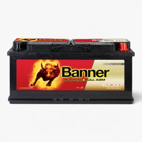 Banner AGM batteri, Running Bull AGM, 105Ah AGM batteri, 12V AGM batteri, AGM batteri billjud, bilbatteri 105Ah, startbatteri AGM, AGM batteri Säffle, bilbatteri Säffle.