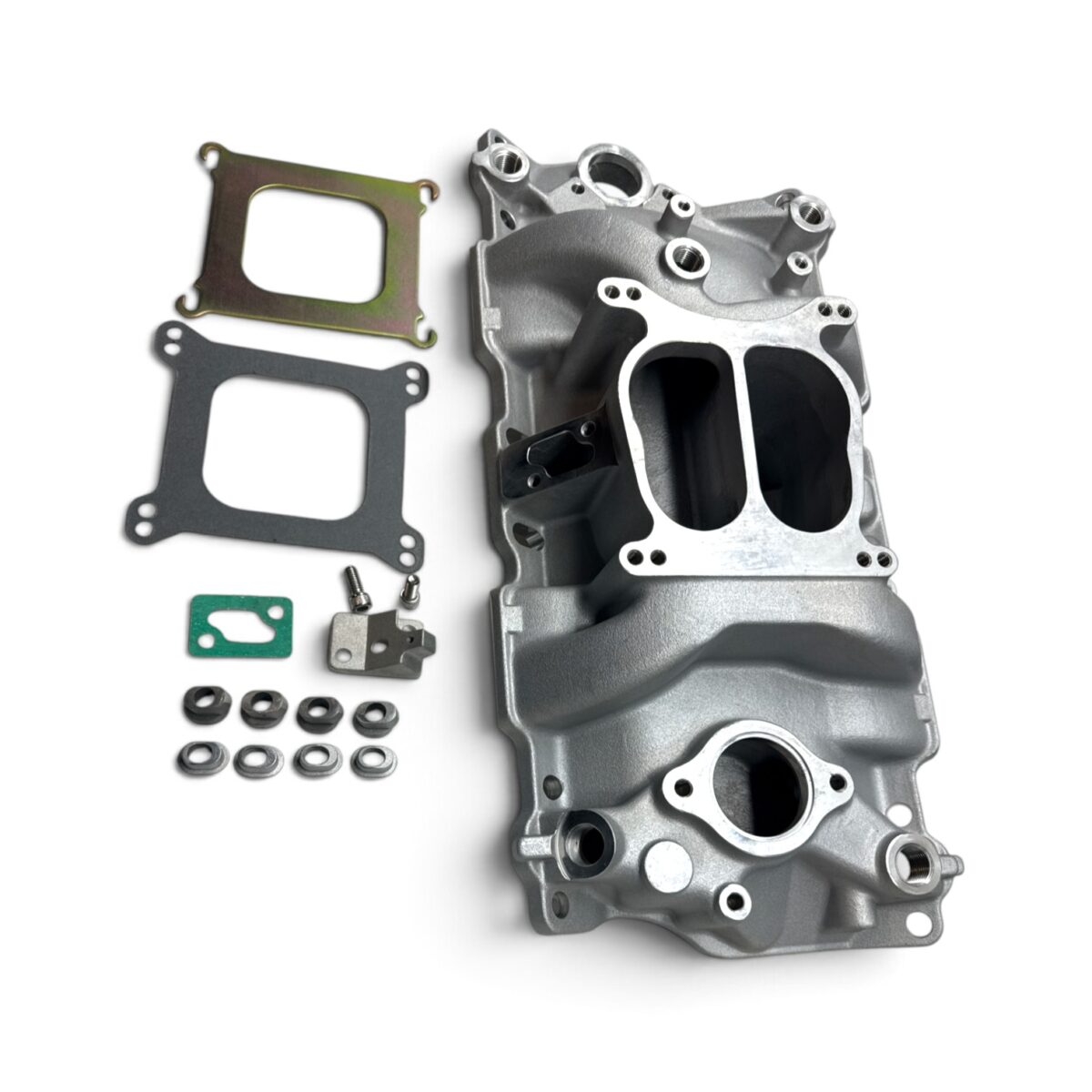 Small Block Chevy insug, SBC insug, Chevrolet insug, Chevy V8 insug, Dual Plane insug, 2-plan insug, Spread Bore insug, Chevrolet Spread Bore insug, Quadrajet insug, Quadrajet insug Chevrolet, Square Bore adapter, förgasarinsug Chevrolet, aluminium insug Chevrolet, Chevrolet 302 insug, Chevrolet 327 insug, Chevrolet 350 insug, Chevy 350 insug, SBC 350 insug, Small Block Chevrolet 1957-1995, RPC1101, Chevrolet motordelar, Chevy motordelar, Small Block Chevrolet delar, Chevrolet Impala insug, Impala V8 insug, Chevrolet Bel Air insug, Chevrolet Biscayne insug, hot rod insug, USA bildelar, amerikanska bildelar, jänkebildelar, klassiska Chevrolet delar, Chevrolet delar Säffle, USA bildelar Säffle, amerikanska bildelar Säffle, bildelar Säffle