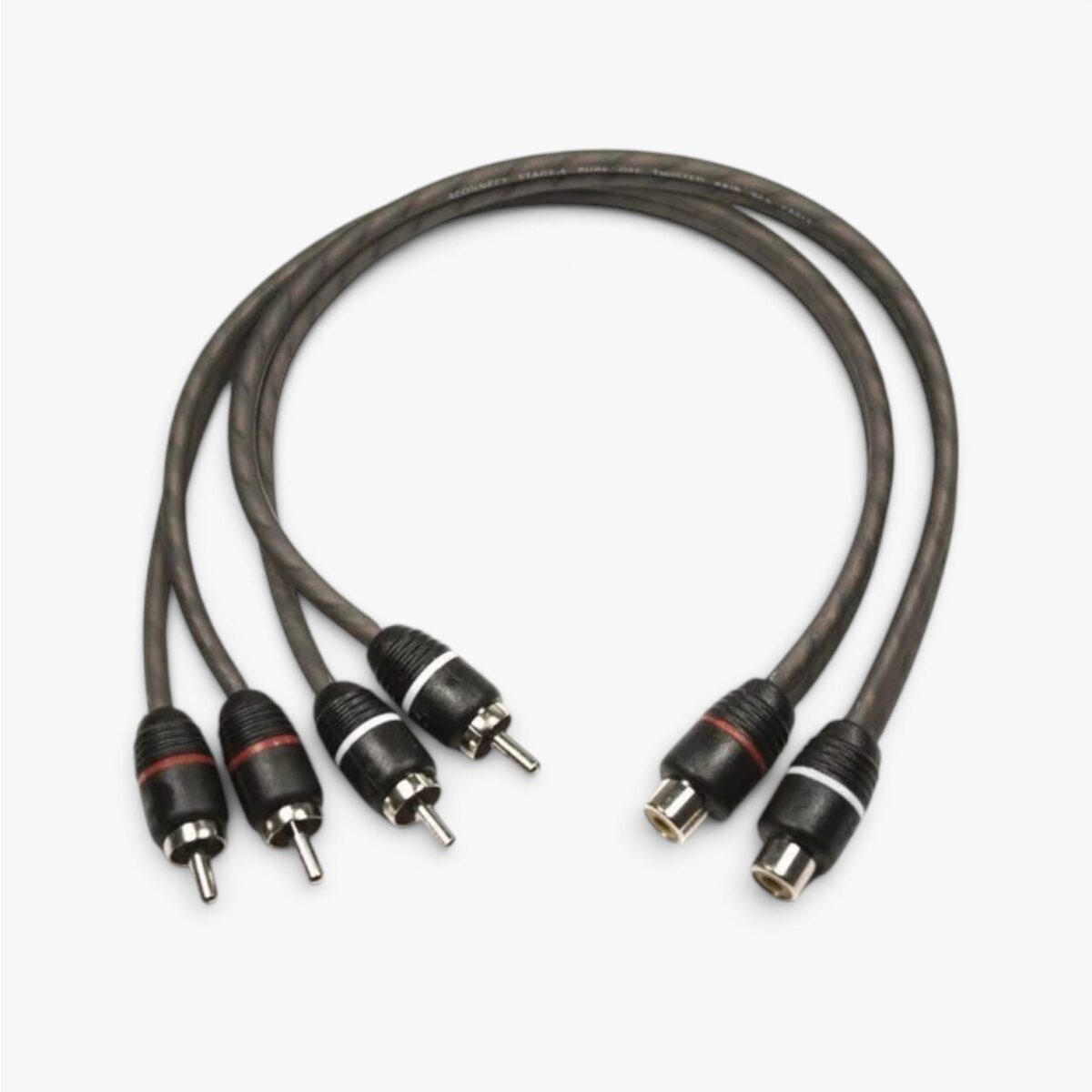 RCA splitter billjud, lågnivåsplitt, RCA Y-splitter, RCA splitter 1 hona 2 hanar, lågnivåkabel billjud, RCA splitter slutsteg, signalkabel billjud, 4Connect STAGE1, 4Connect RCA, billjud tillbehör, billjud Säffle