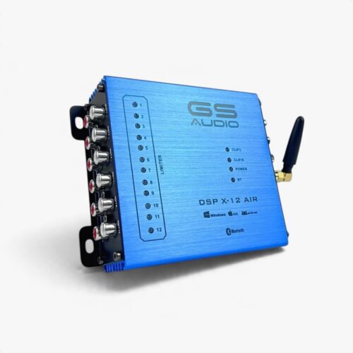 gs audio x12 dsp, gs audio x12-dsp 12 kanals dsp, 12 kanal dsp bilstereo, dsp ljudprocessor bil, digital sound processor car audio, dsp med bluetooth bilstereo, dsp med app styrning ios android, dsp 12 utgångar 6 ingångar rca, dsp med 31 bands eq bil, tidskompensering dsp bil ljud, dsp med limiter och clip indikator, ljudprocessor för spl bygge bil, dsp för aktivt system bilstereo, car audio dsp 12 channel processor, dsp för exakt ljudjustering bil, dsp med routing och polaritet kontroll, dsp för proffs och nybörjare billjud, bilstereo dsp hög prestanda, spela högt med kontroll dsp system, billjud i säffle